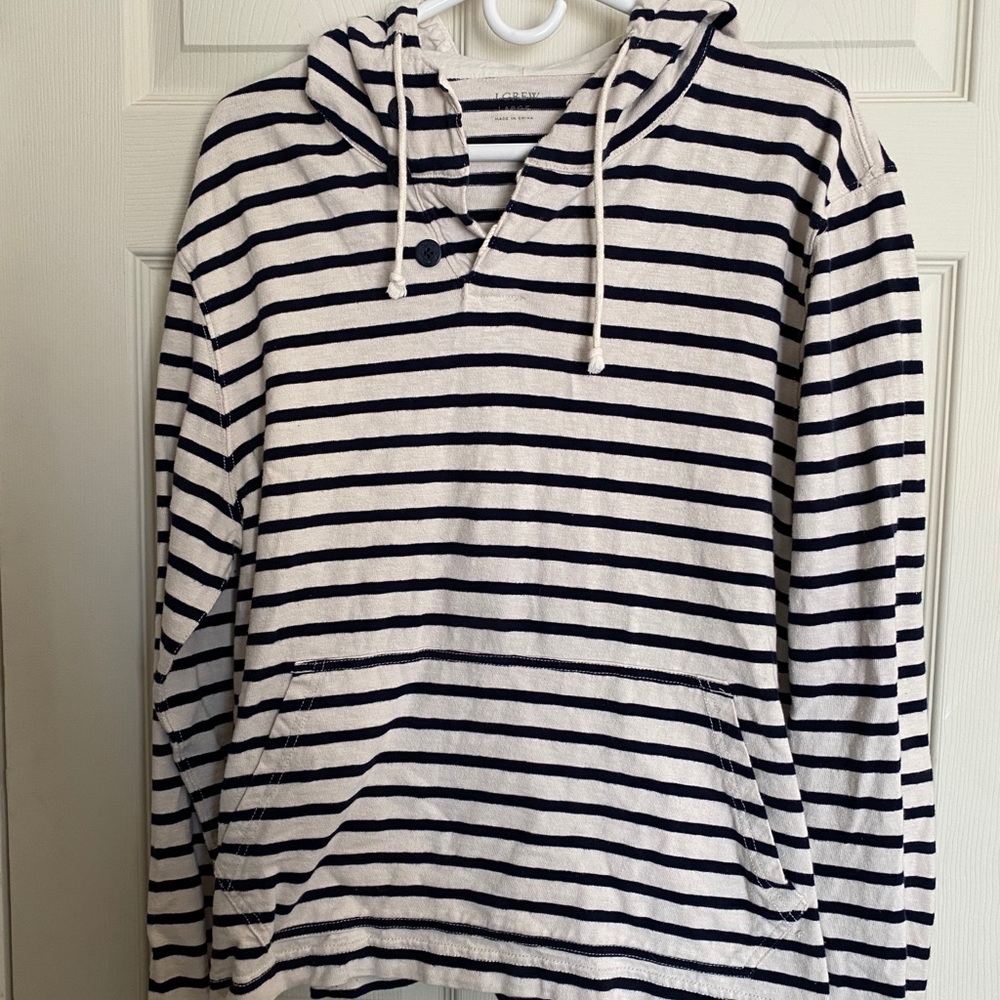 J. Crew Long Sleeve Hooded Shirt